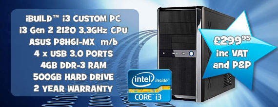 home/office gaming pc custom intel i3