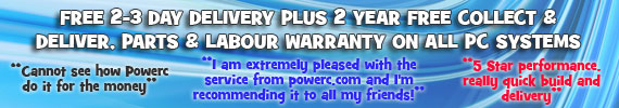free warranty, delivery on custom pcs
