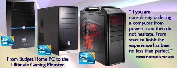 home/office gaming pc custom intel i3 i5 i7