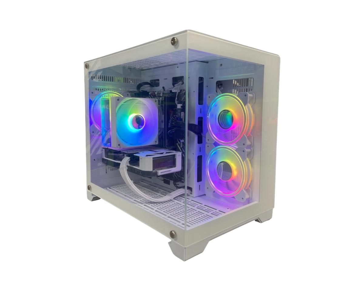 Pre-Built Intel i5 RTX 4060 Gaming PC WHITE
